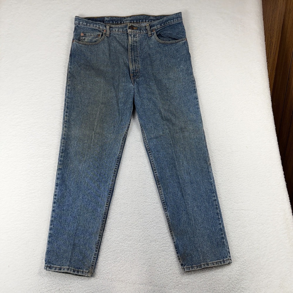 Vintage Levis Jeans 550 XX Light Wash Made In USA Mens 40x30 (38.5x29) 1992